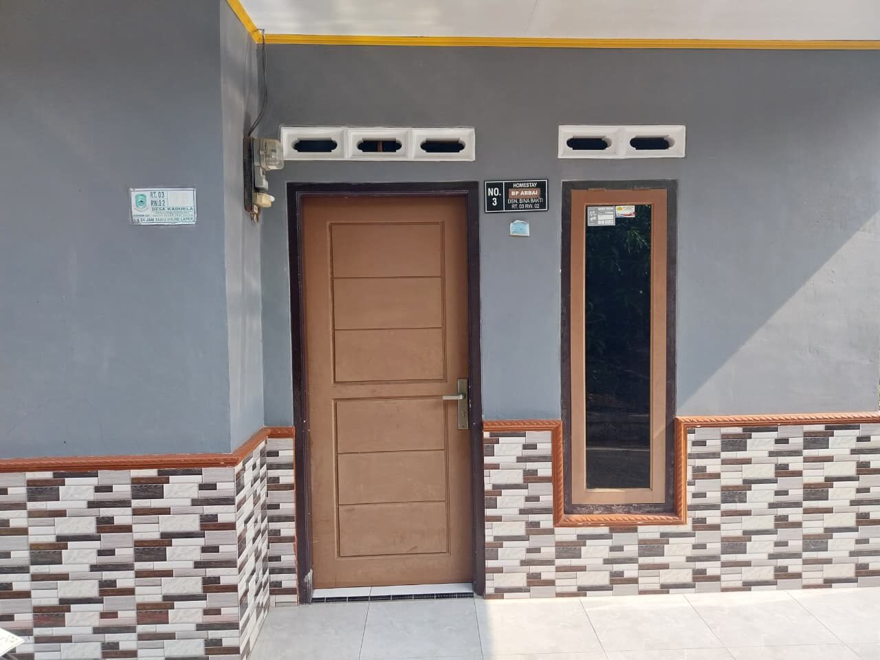 Tampak depan Homestay Abah Ba'i